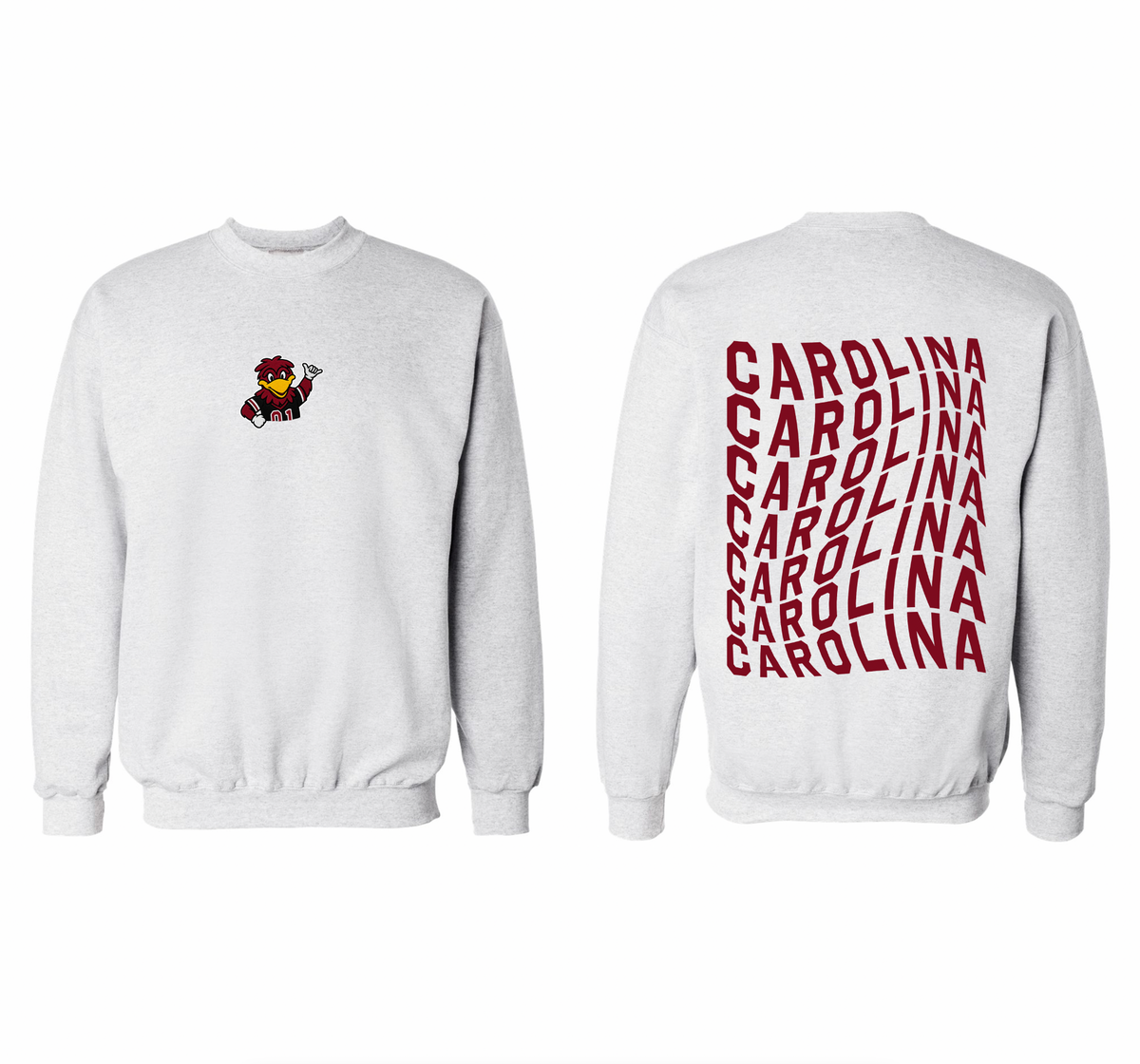 Carolina Embroidered Crewneck Sweatshirt