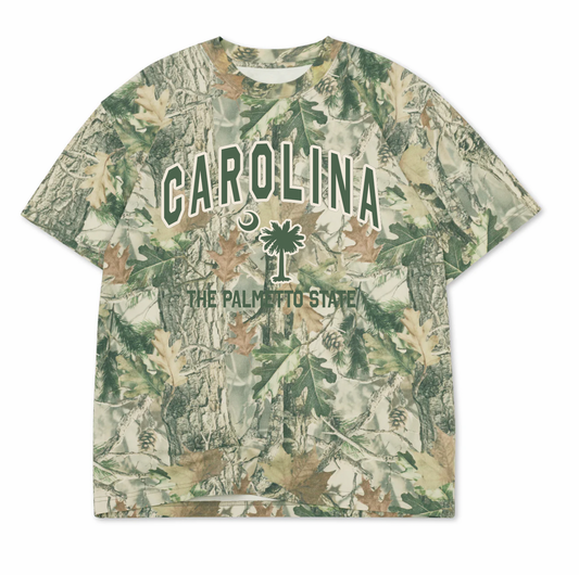 Carolina Green Camo Tee