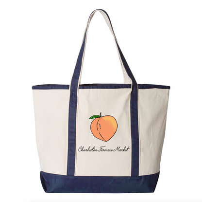 Charleston Farmers Market Navy Totes