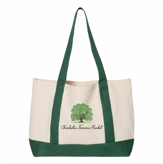 Charleston Farmers Market Forest Green Totes