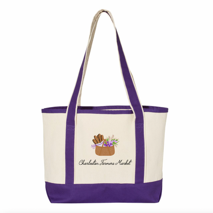Charleston Farmers Market Purple Totes
