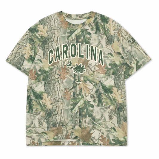 Carolina Green Camo Tee