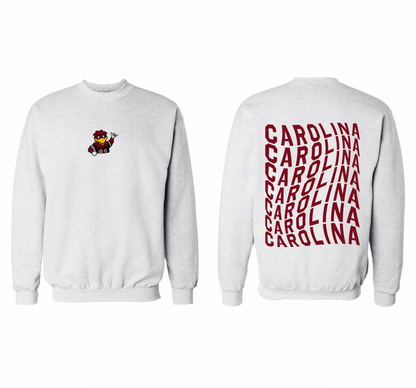 Carolina Embroidered Crewneck Sweatshirt